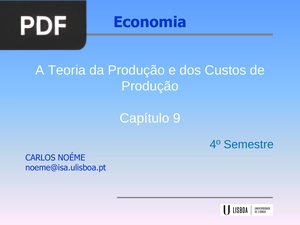 A Teoria da Produção e dos Custos de Produção (Apresentação)