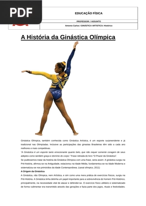 A História da Ginástica Olímpica (Artigo)