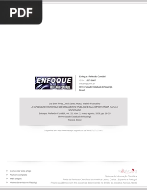 A evolução historica do orcamento publico e sua importancia para a sociedade