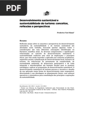 Desenvolvimento sustentável e sustentabilidade do turismo: conceitos, reflexões e perspectivas