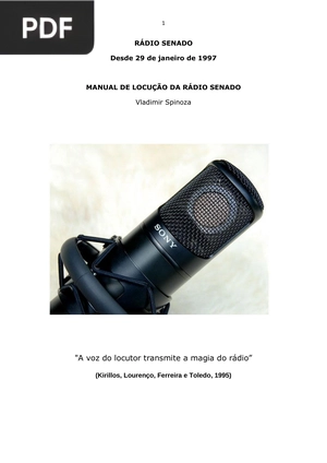 Manual de locução da rádio senado
