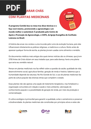 Como preparar chás com plantas medicinais (Artigo)