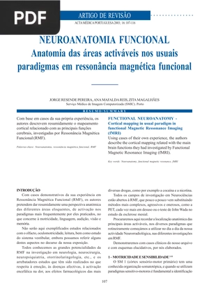 Neuroanatomia funcional (Artigo)