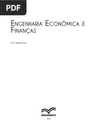 Engenharia Econômica e Finanças