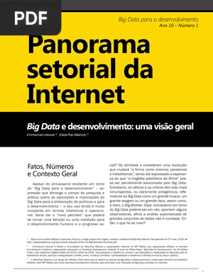 Big data e desenvolvimento: Uma visão geral