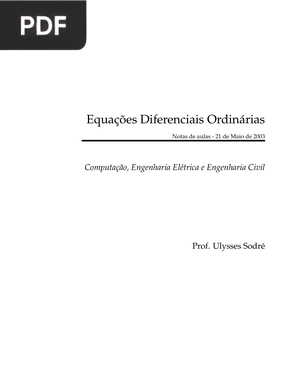 Equações Diferenciais Ordinárias