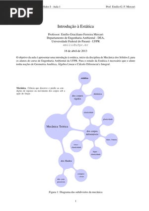 Introdução à Estática (Artigo)