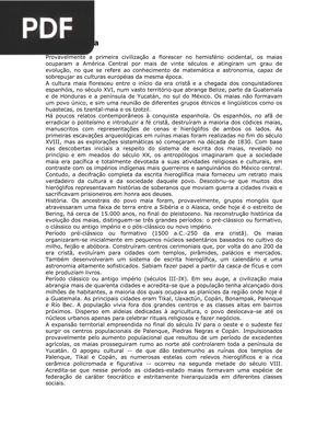 Cultura Maia (Artigo)