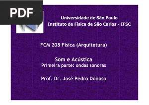 Som e Acústica Primeira Parte (Apresentação)