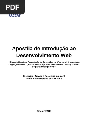 Apostila de Introdução ao Desenvolvimento Web