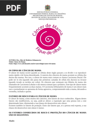 Câncer de mama (Artigo)