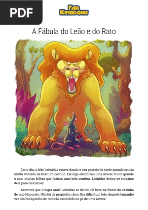 A Fábula do Leão e do Rato