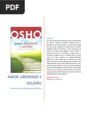 Amor, Liberdade e Solidão