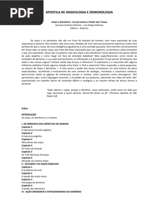 Apostila - Aprofundamento em Demonologia e Demonolatria