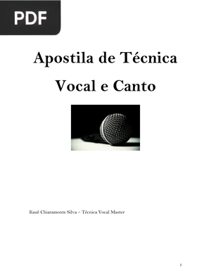 Apostila de Técnica Vocal e Canto