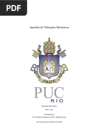 Apostila de Vibrações Mecânicas