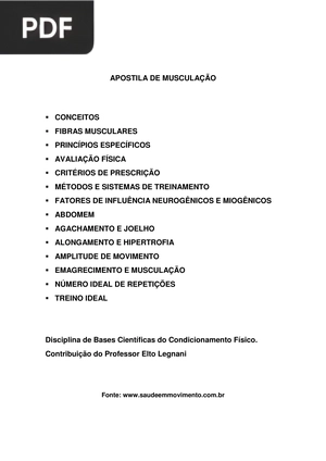Apostila Musculação