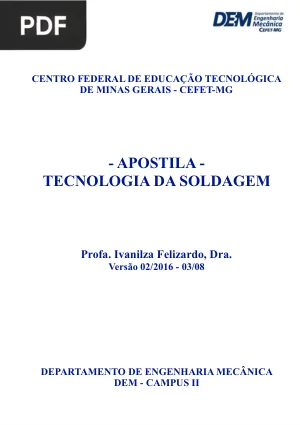 Apostila - Tecnologia Da Soldagem