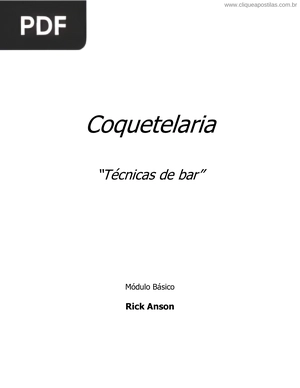 Coquetelaria - Tecnicas de Bar