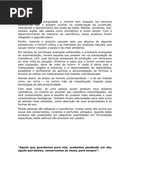 Curso de Cosméticos