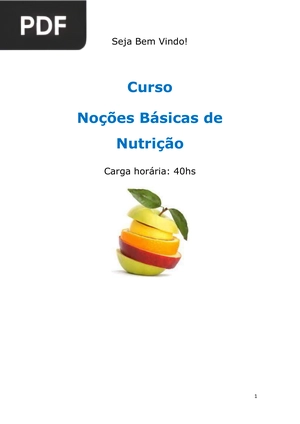 Curso Noções Básicas de Nutrição