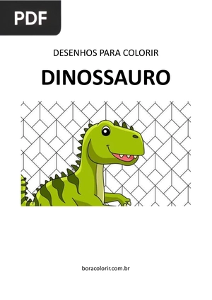 Desenhos para Colorir Dinossauro 2