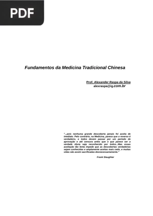 Fundamentos da Medicina Tradicional Chinesa