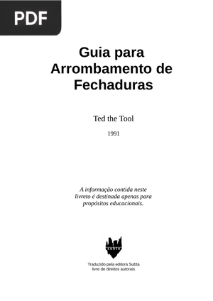Guia para Arrombamento de Fechadura