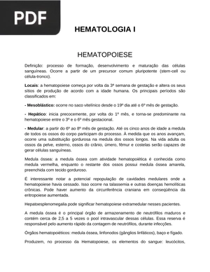 Hematologia I