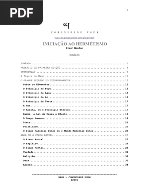 Iniciação ao hermetismo