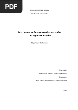 Instrumentos financeiros de conversão contingente em ações