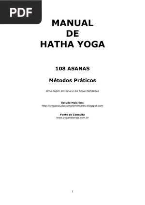 Manual de Hatha Yoga