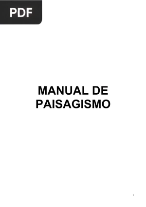 Manual de paisagismo