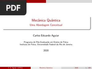 Mecânica Quântica: Uma Abordagem Conceitual (apresentação)