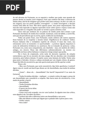 O barril de Amontillado