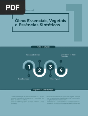 Óleos Essenciais, Vegetais e Essências Sintéticas