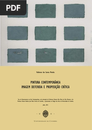 Pintura contemporânea. Imagem deferida e proposição crítica