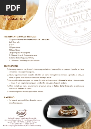 Receita do Tiramisú