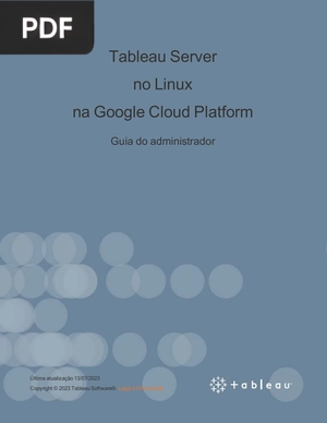 Tableau Server no Linux na Google Cloud Platform