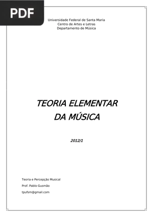 Teoria Elementar da Musica