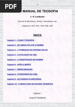 Um manual de teosofía